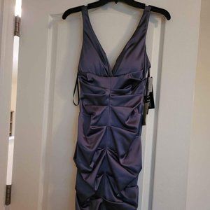 Grey satin size 2 formal dress